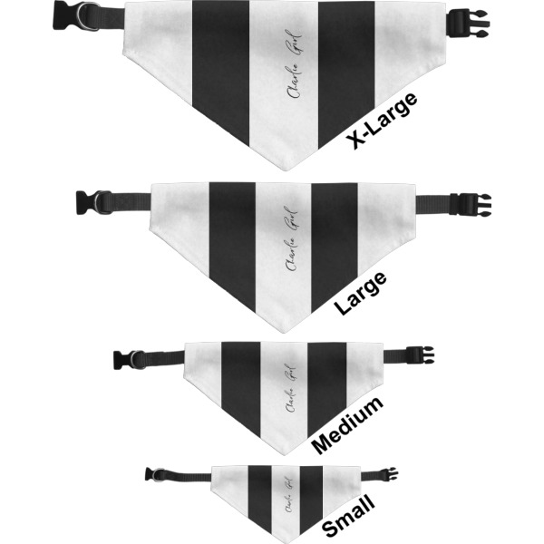 Custom Design - Pet Bandana Sizes