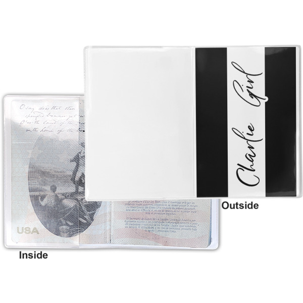 Custom Design - Vinyl Passport Holder - Flat Front and Back