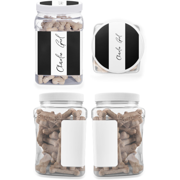 Custom Design - Pet Treat Jar - Multiple Angles