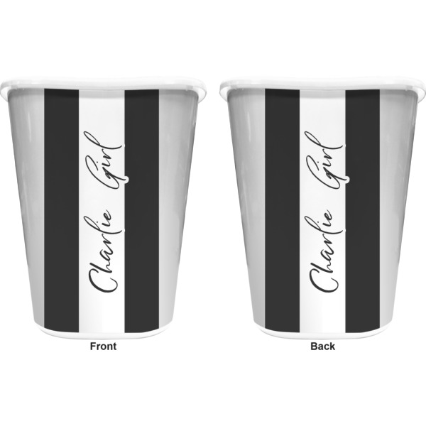 Custom Design - Waste Basket - White - Double Sided - Approval