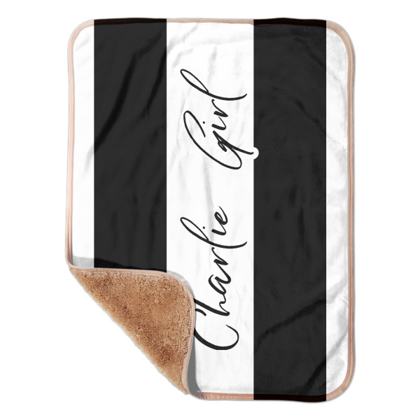Custom Design Your Own Sherpa Baby Blanket - 30" x 40"