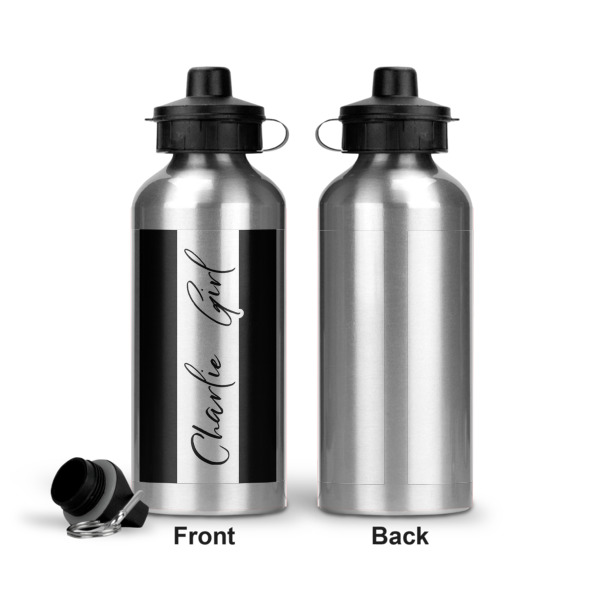 Custom Design - Aluminum Water Bottle - Front and Back