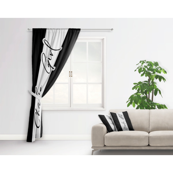 Custom Design - Curtain With Window and Rod - in Room Matching Pillow