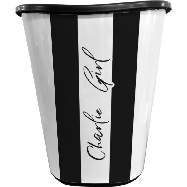 Custom Design - Waste Basket - Black - Front