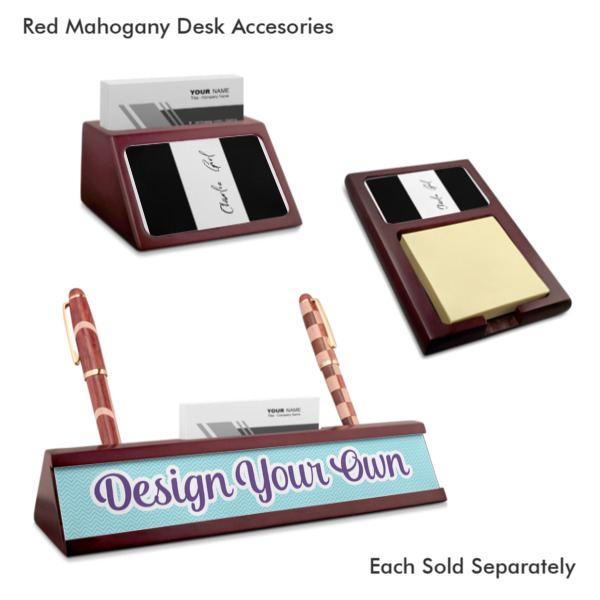 Custom Design - Mahogany Desk Accessories