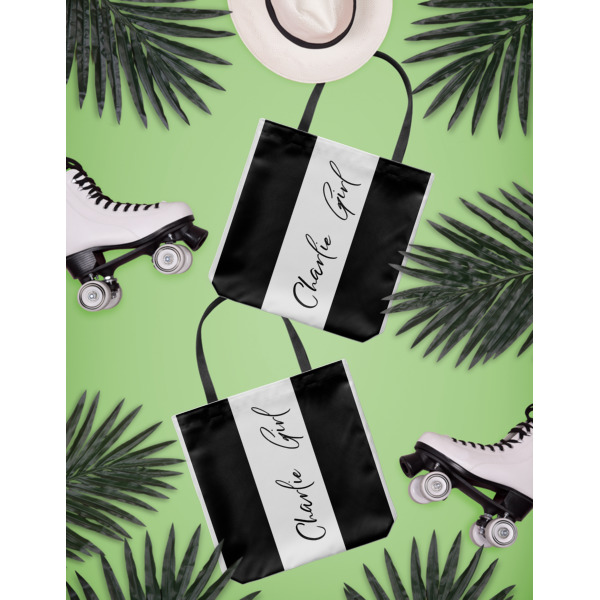 Custom Design - Canvas Tote Lifestyle Front and Back