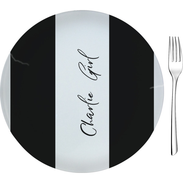 Custom Design Your Own 8" Glass Appetizer / Dessert Plate