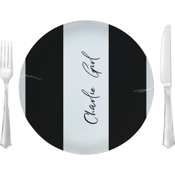 Custom Design Your Own 10" Glass Lunch / Dinner Plate