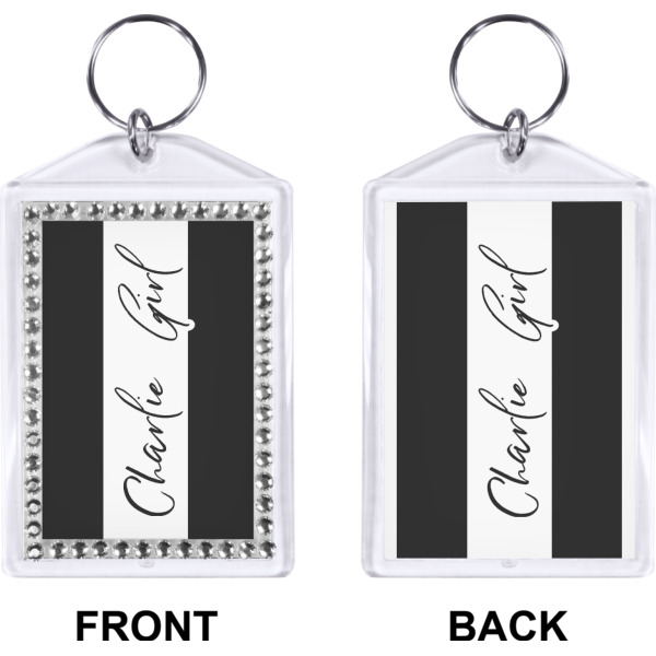 Custom Design - Bling Keychain (Front + Back)