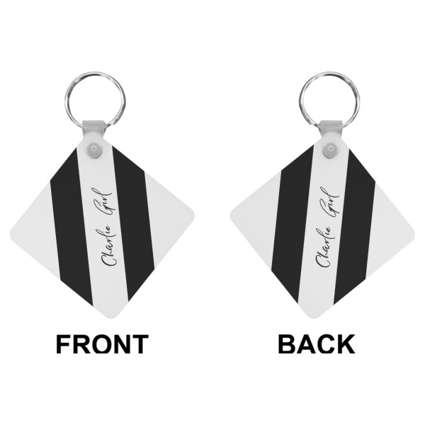 Custom Design - Diamond Keychain (Front + Back)