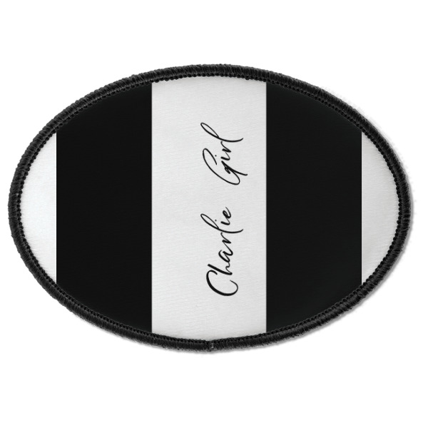 Custom Design - Iron On Patch - Oval - Front