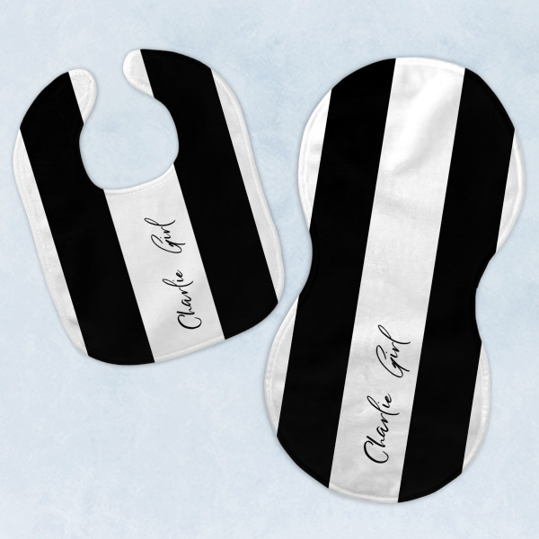 Custom Design Your Own Baby Bib & Burp Set