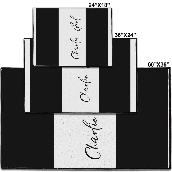 Custom Design - Door Mats - Size Comparison