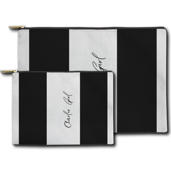 Custom Design - Zippered Pouches - Size Comparison