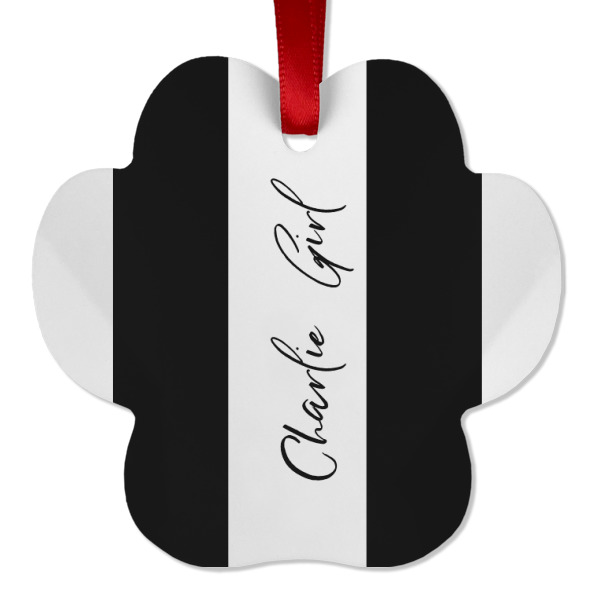 Custom Design - Metal Paw Ornament - Front