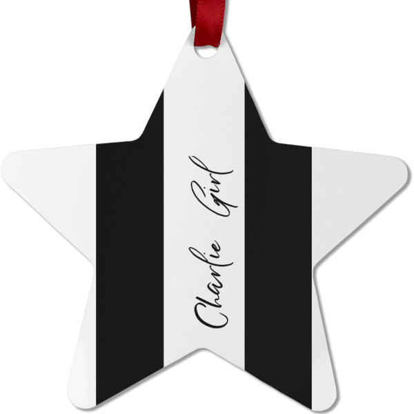 Custom Design - Metal Star Ornament - Front