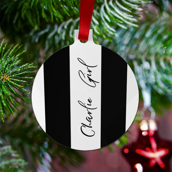 Custom Design - Metal Ball Ornament - Lifestyle