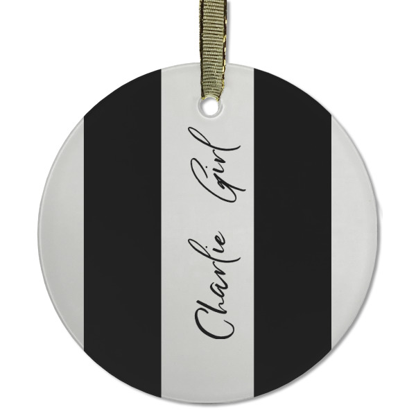 Custom Design - Frosted Glass Ornament - Round