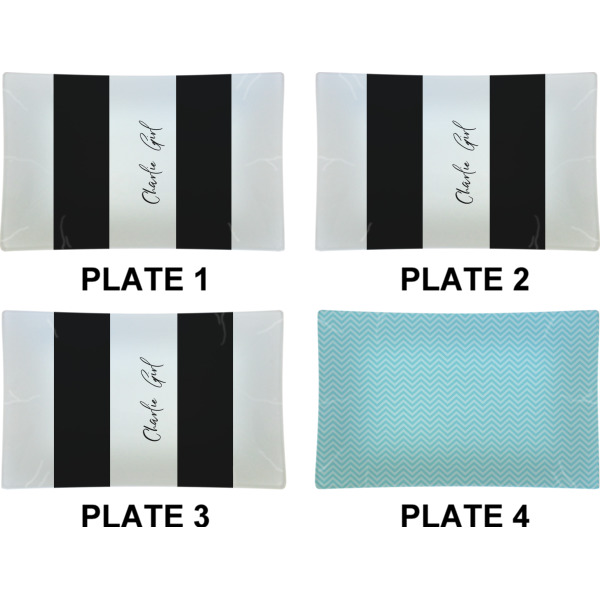 Custom Design - Set of Rectangular Dinner Plates (Approval)