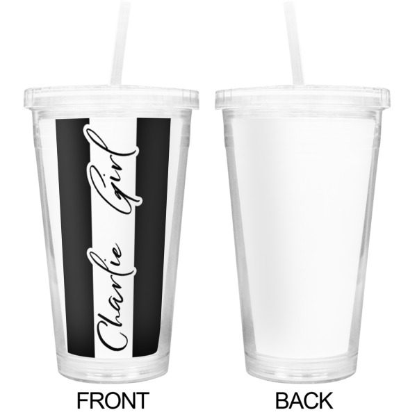 Custom Design - Double Wall Tumbler with Straw - Approval