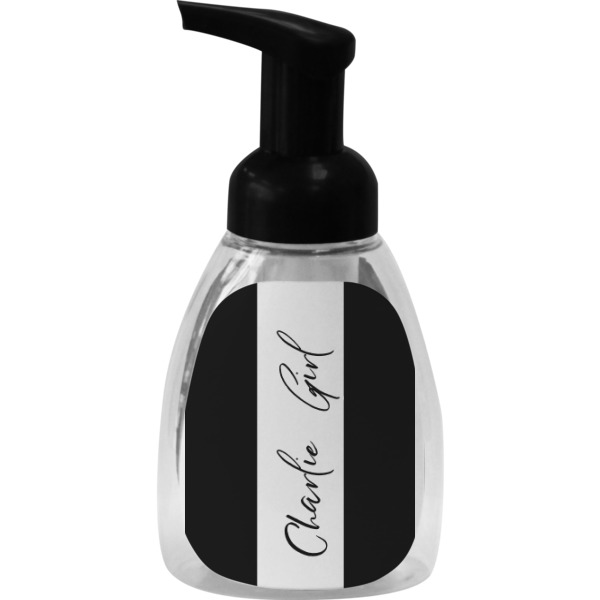 Custom Design - Foam Soap Bottle - Black - Front