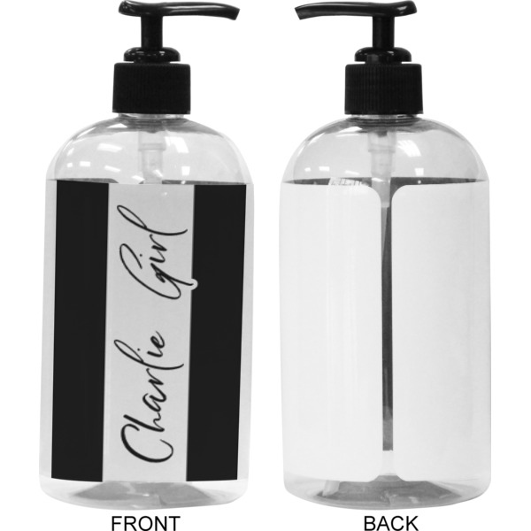 Custom Design - 16 oz Plastic Liquid Dispenser (Approval) - Black