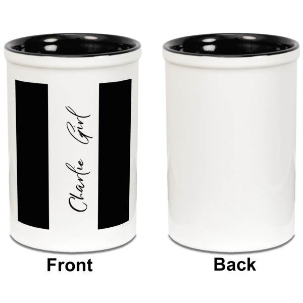 Custom Design - Pencil Holder - Black - approval