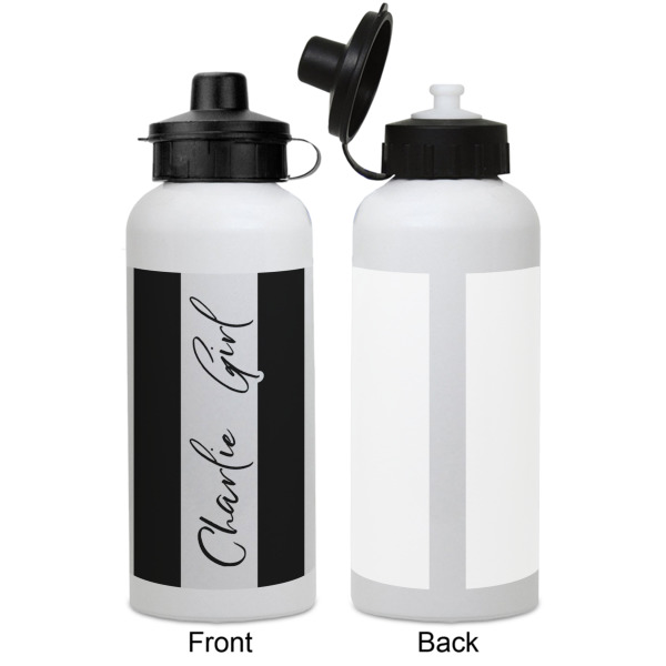 Custom Design - Aluminum Water Bottle - White APPROVAL