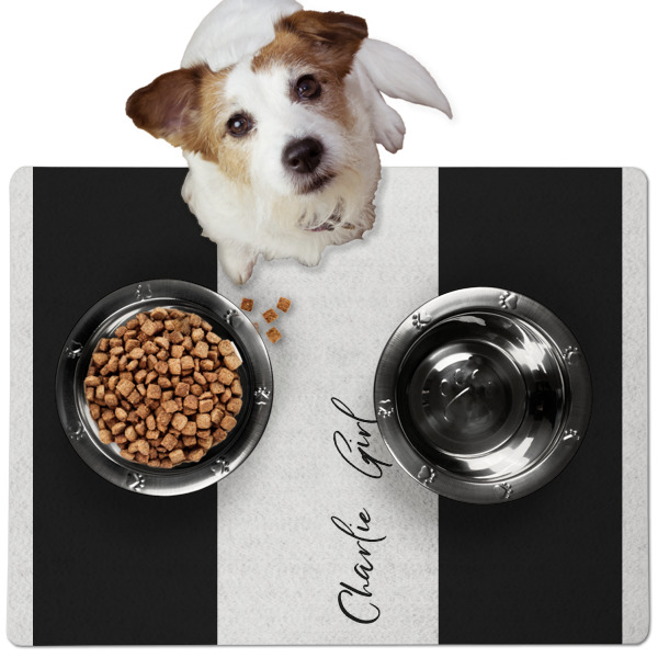 Custom Design - Dog Food Mat - Medium LIFESTYLE