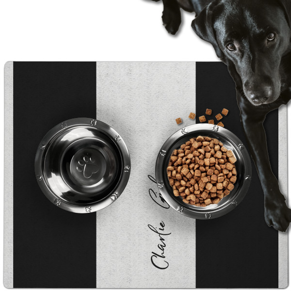 Custom Design - Dog Food Mat - Large LIFESTYLE
