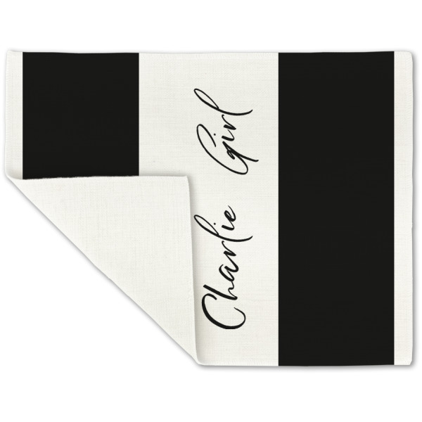 Custom Design - Linen Placemat - Folded Corner (single side)