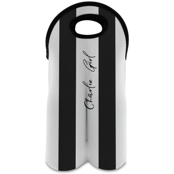 Custom Design Your Own Wine Tote Bag - 2 Bottles