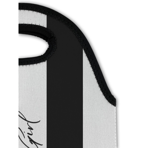 Custom Design - Double Wine Tote - Top Closeup