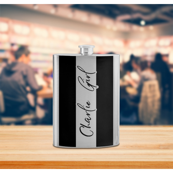 Custom Design - Stainless Steel Flask - LIFESTYLE 2