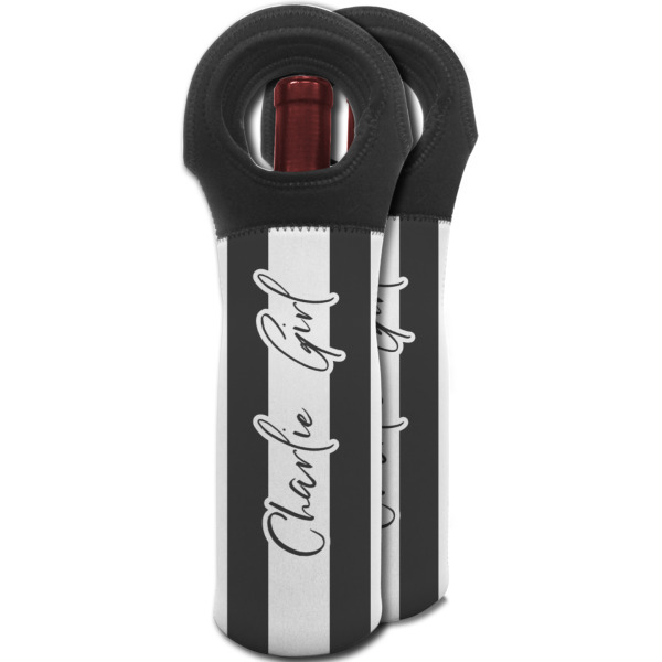 Custom Design - Wine Tote Bag - Two Bags