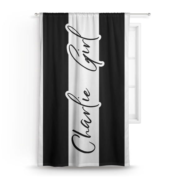 Custom Design - Custom Curtain With Window and Rod