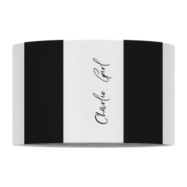 Custom Design - 12" Drum Lampshade - FRONT (Fabric)