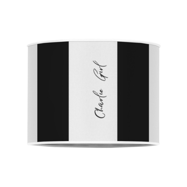 Custom Design - 8" Drum Lampshade - FRONT (Poly Film)