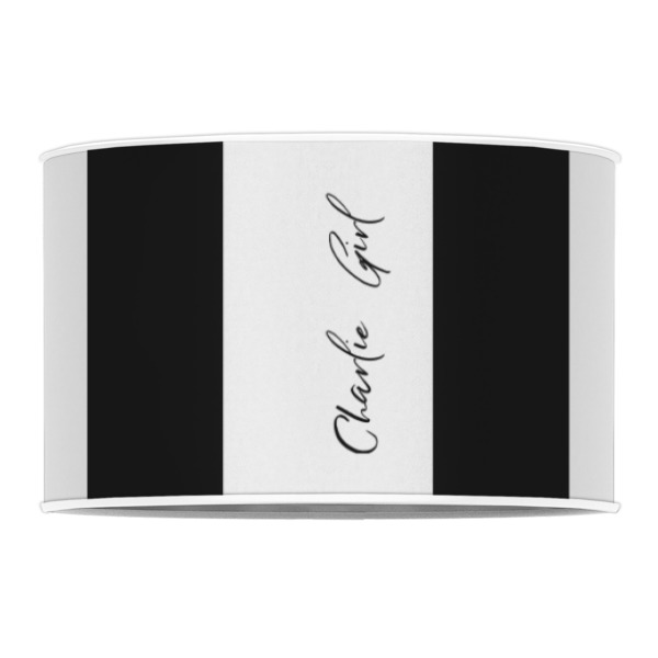 Custom Design - 12" Drum Lampshade - FRONT (Poly Film)