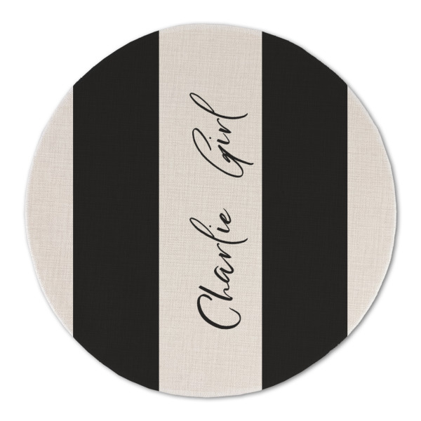 Custom Design - Round Linen Placemats - FRONT (Double Sided)