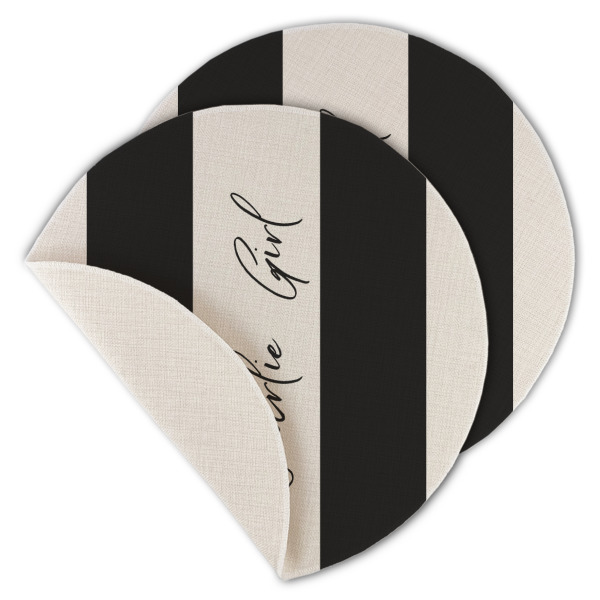 Custom Design - Round Linen Placemats - MAIN (Single Sided)