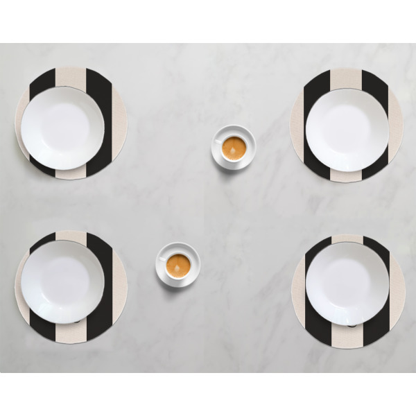 Custom Design - Round Linen Placemats - LIFESTYLE (set of 4)