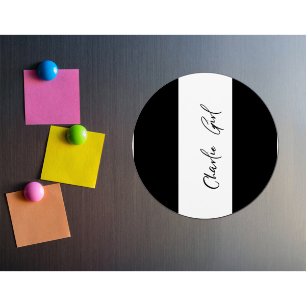 Custom Design - Round Fridge Magnet - LIFESTYLE