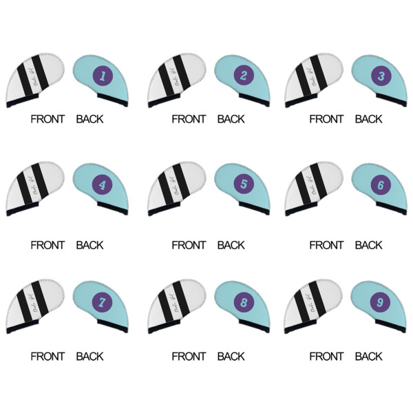 Custom Design - Golf Club Covers - APPROVAL (set of 9)