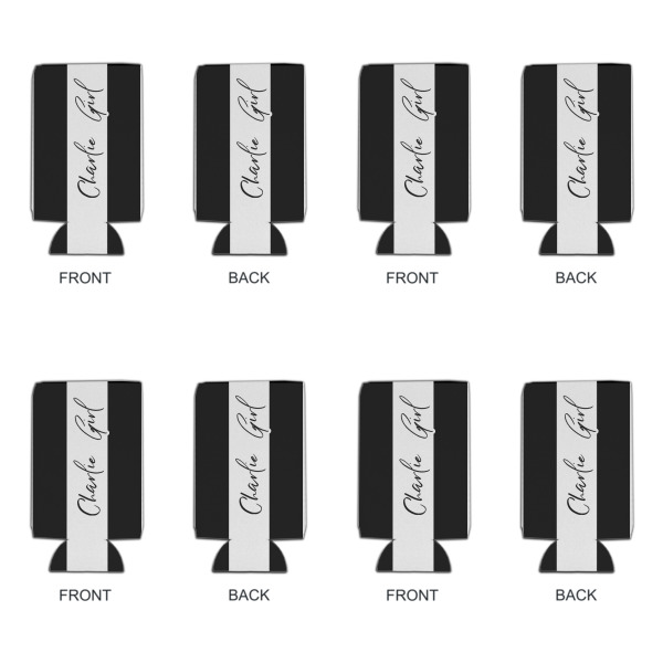 Custom Design - Can Cooler - 16oz - Set of 4 - Front & Back