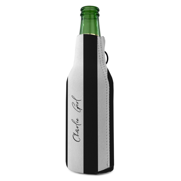 Custom Design - Zipper Bottle Cooler - ANGLE (bottle)