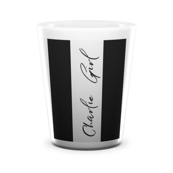 Custom Design - Ceramic Shot Glass - White - Front