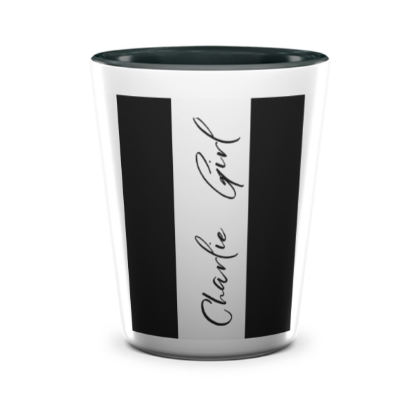 Custom Design - Ceramic Shot Glass - Two Tone - Front