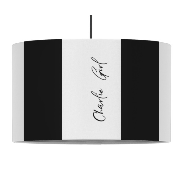 Custom Design - 12" Drum Lampshade - PENDANT (Fabric)