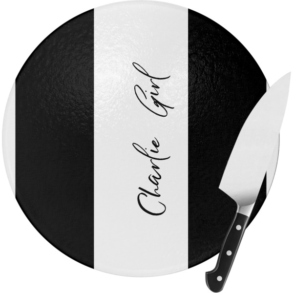Custom Design Your Own Round Glass Cutting Board - Small
